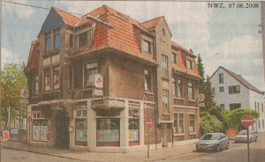 Gaststätte Zur Presse - Nordwest-Zeitung vom 07. Juni 2008