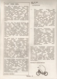 Igel Post - 12-91 - Alternative Nordenhamer Liste - ANL - Seite 2 von 4 Seiten