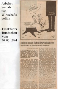 In Bonn nur Schuldzuweisungen - Frankfurter Rundschau vom 04. März 1994
