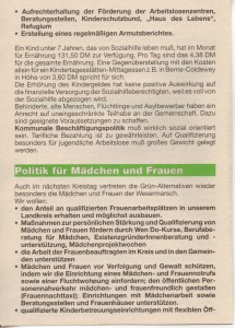 Kreistags-Wahlprogramm 1996 - Grün Alternatives Bündnis - GAB - Seite 4  von 8 Seiten