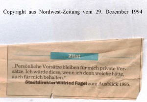 Sorgen um die  Arbeitsplätze - Nordwest-Zeitung vom 29. Dezember 1994 - Seite 2 von 2 Seiten